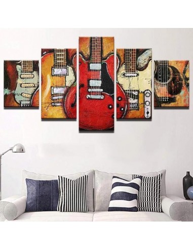 Tableau Guitares vintage Amélioration de cerveau avec