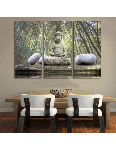 Tableau Bouddha dans la nature 2 en stock