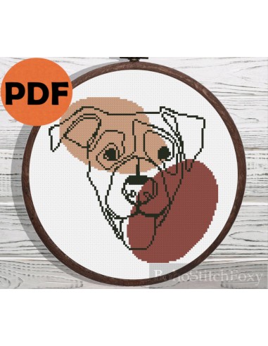 Mongrel cross stitch pattern Profitez des Offres !