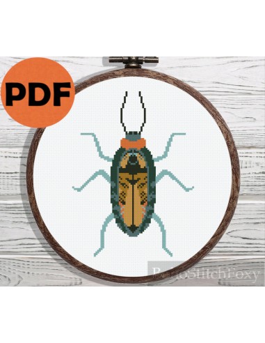 Boho insect cross stitch pattern store