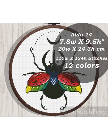 Boho bug cross stitch pattern Jusqu'à 80% De Réduction