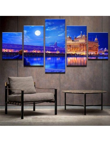 Tableau Harmandir Sahib brillant des détails fins