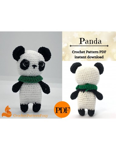 Panda Amigurumi Crochet Pattern PDF Dans la société mordern